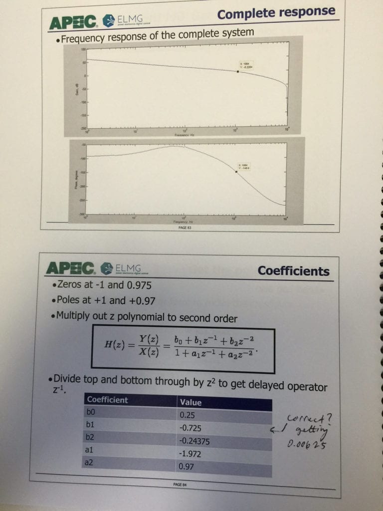 APEC Presentation slide correction for b1 coefficient